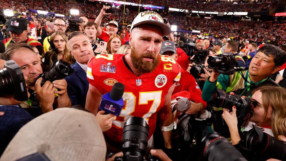 Travis Kelce gewann mit den Kansas City Chiefs den diesjährigen Super Bowl.