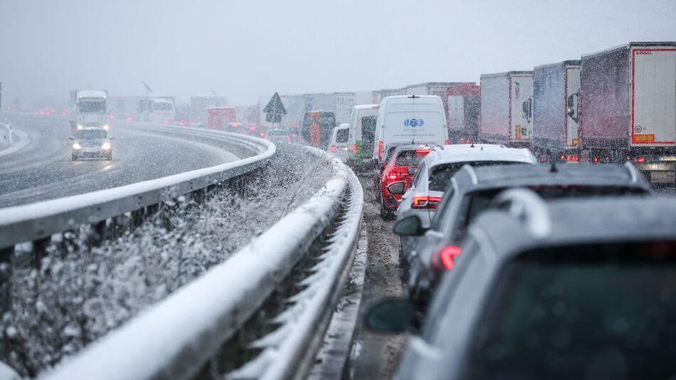 Stau auf der Autobahn