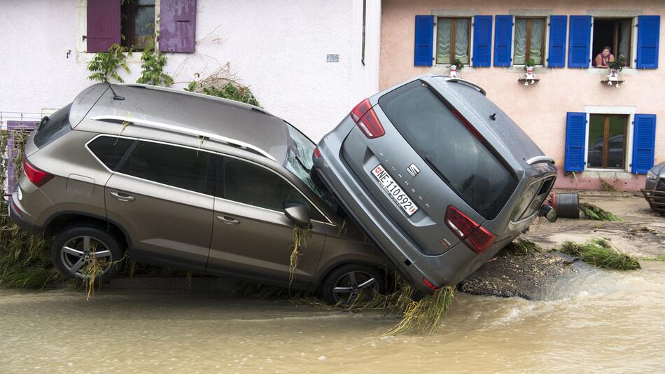 Nach Unwetter in der Schweiz