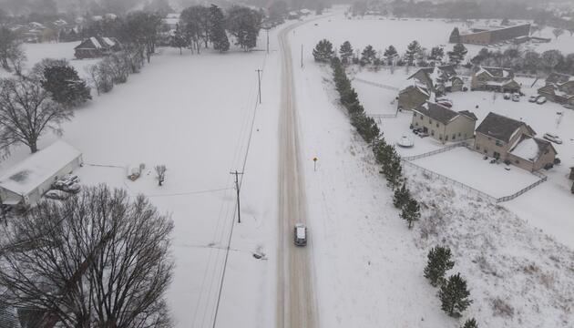 Winterwetter in den USA - Harrisburg