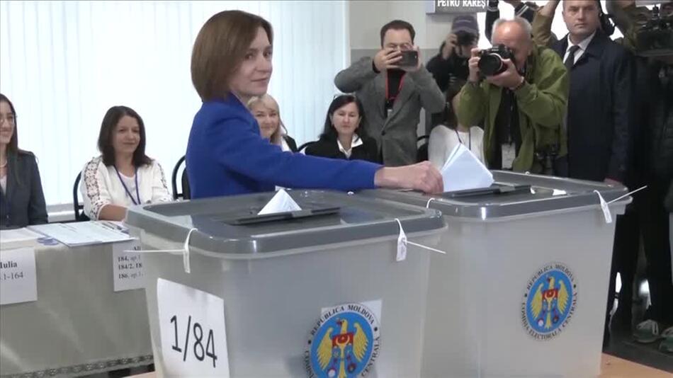 Pro-europäische Regierungspartei in Moldau auf klarem Siegkurs