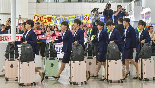 Nordkorea, Südkorea, Fussball, Asian Champions League der Frauen, Diplomatie