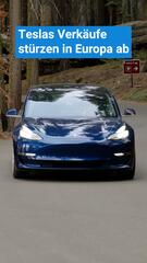 Tesla-Verkäufe stürzen in Europa ab