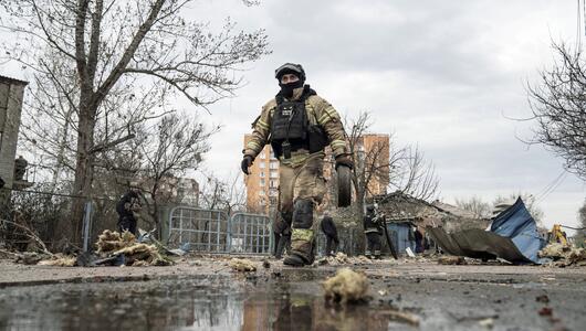 Feuerwehreinsatz in Sloviansk