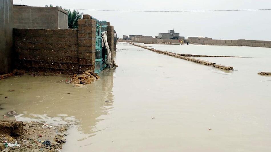 nach Starkregen in Pakistan