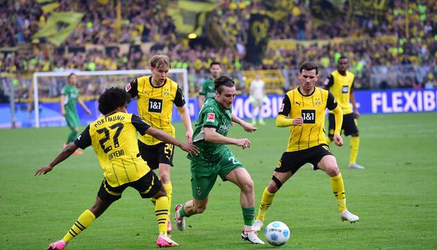 Das letzte Duell der beiden Borussias entschied der BVB im April 2025 mit 3:2 für sich. 