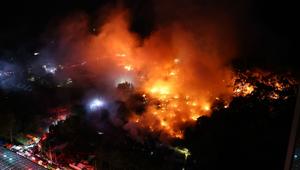 Grossbrand im letzten Armenviertel von Seoul