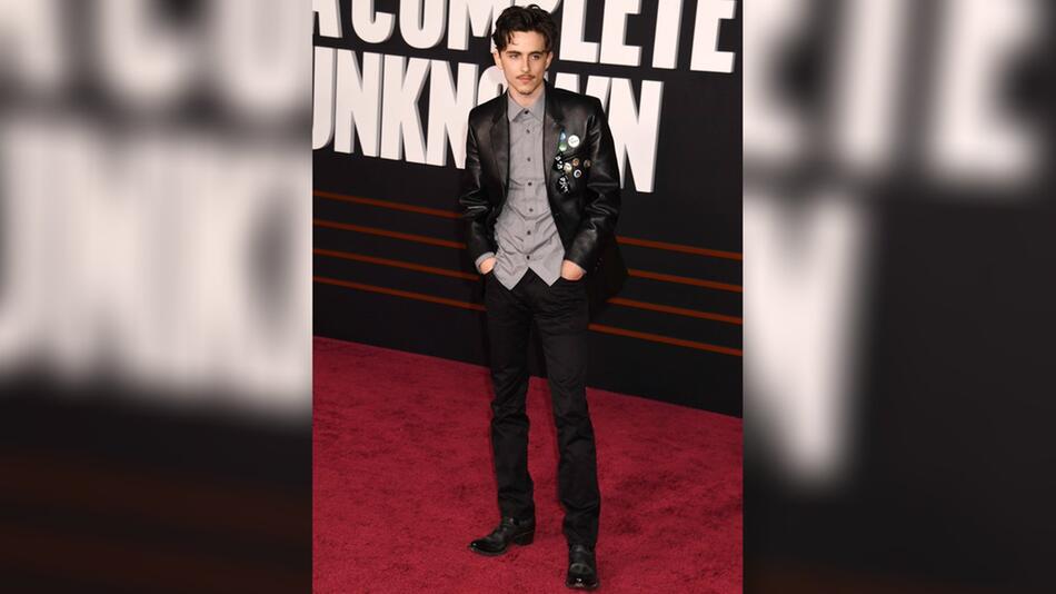 Timothée Chalamet bei der Premiere von "Like A Complete Unknown".