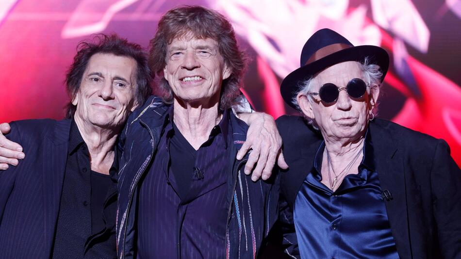 Die Rolling Stones - Ronnie Wood, Sir Mick Jagger und Keith Richards (v.l.) - spielen angeblich ...