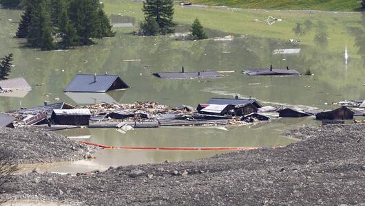 Nach Gletscherabbruch im Wallis