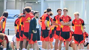 Belgiens Nationalteam bereitet sich auf das Viertelfinle gegen Spanien vor.