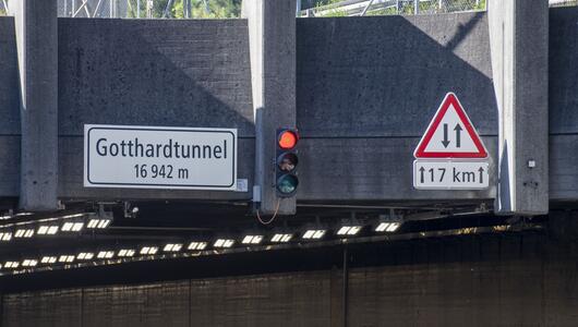 Schweizer Gotthard-Tunnel im August nachts teils gesperrt