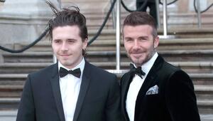Ein Bild aus früheren Tagen: Brooklyn und David Beckham bei einer Veranstaltung in London im ...