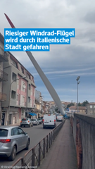 Transport eines Windradflügels