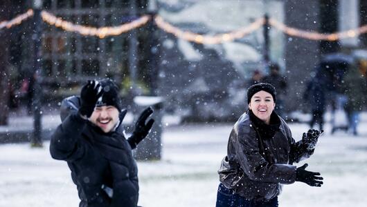 Winterwetter in den Niederlanden