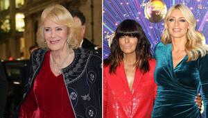 Königin Camilla (li.) hat Claudia Winkleman und Tess Daly von "Strictly Come Dancing" verabschiedet.