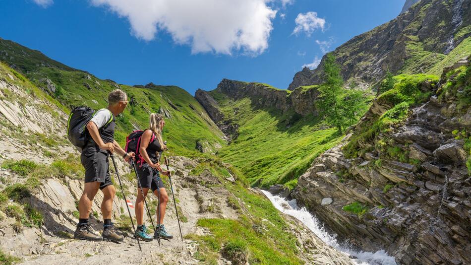 Wanderer beim Grossglockner-Aufstieg