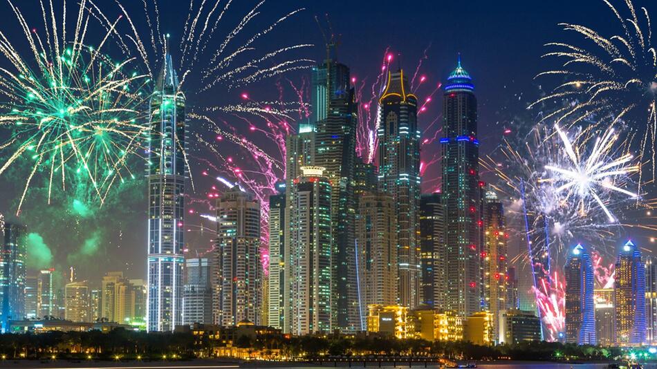 Silvester wird in Dubai gross gefeiert.