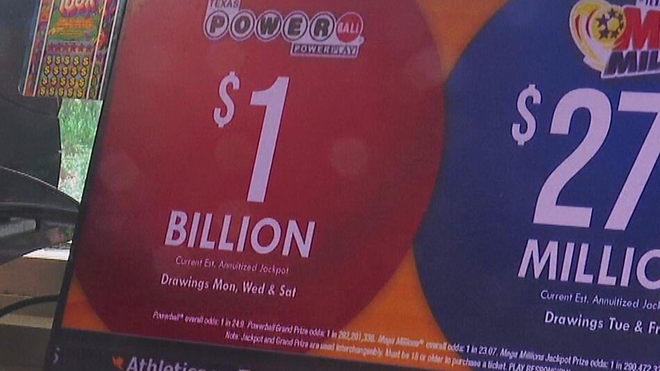 Jackpot-Fieber: Powerball auf eine Milliarde Dollar – sechstgrösster Gewinn der Geschichte