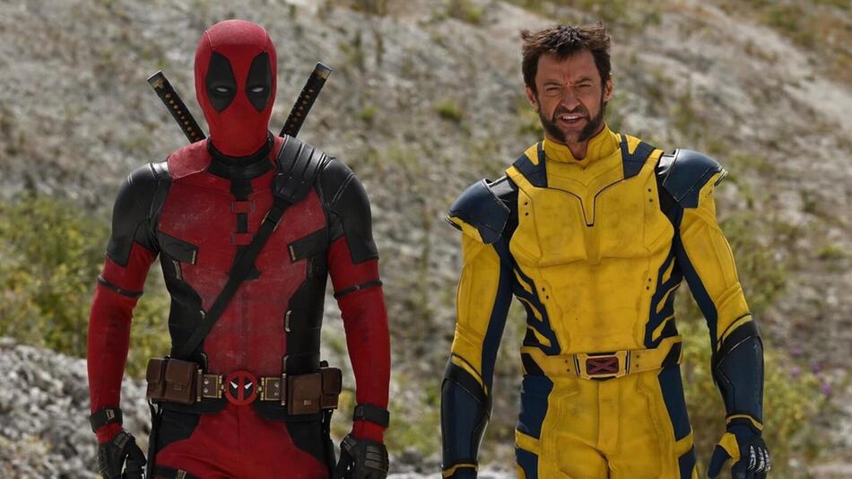 Ryan Reynolds (l.) und Hugh Jackman als Deadpool und Wolverine.