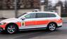 Ein Dienstfahrzeug der Berner Kantonspolizei im Einsatz