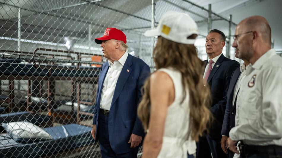 Präsident Donald Trump im "Alligator Alcatraz"
