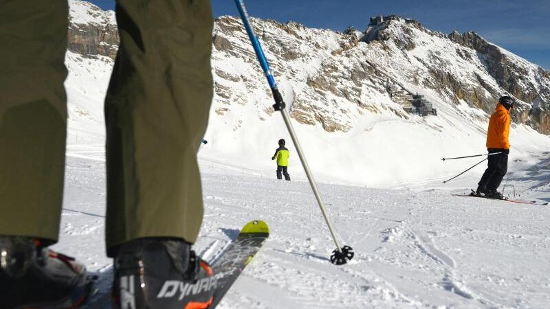 Skifahren auf der Zugspitze