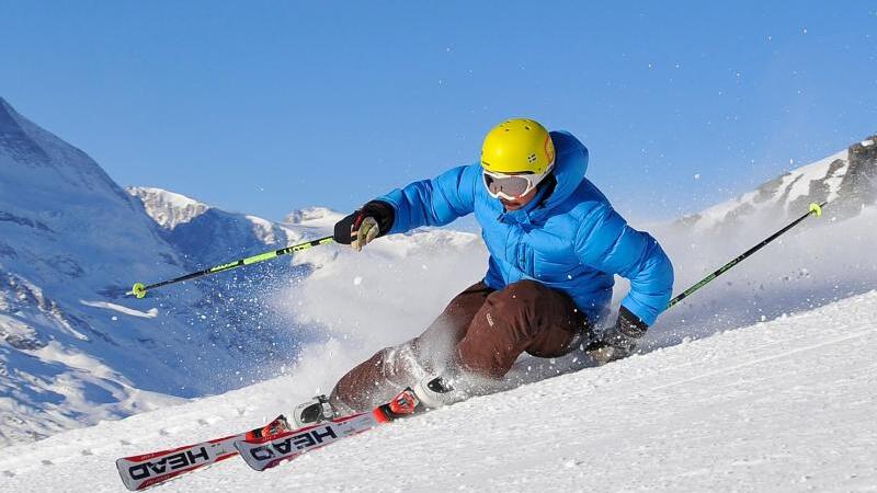 Skifahrer in Wallis