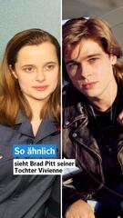 So ähnlich sieht Brad Pitt seiner Tochter Vivienne