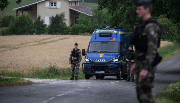 Polizei in Puycasquier