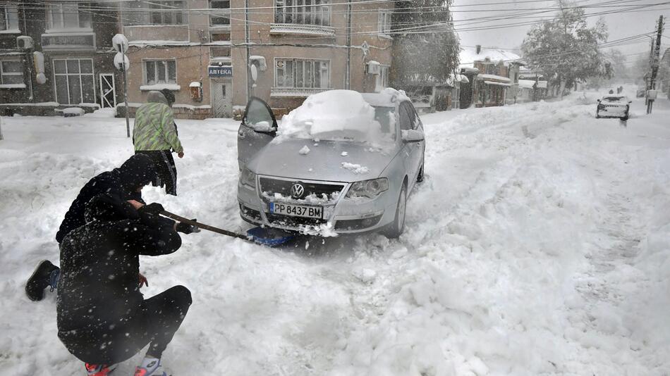 Wintereinbruch in Bulgarien