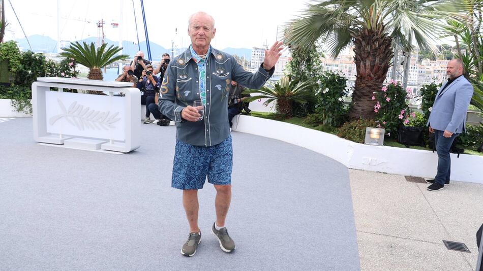 Bill Murray kam gut gelaunt und lässig gekleidet zum Fototermin seines neuen Films "Der ...