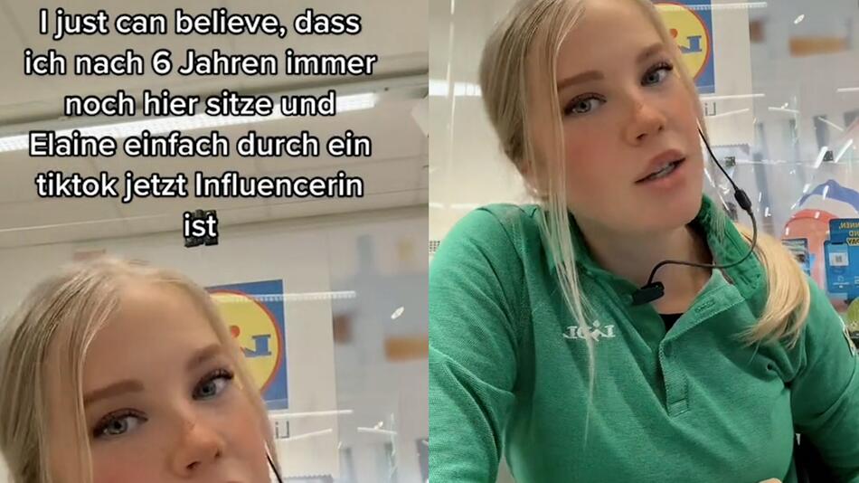 Aldigirl bekommt Konkurrenz: Lidl-Kassiererin Laura geht auf TikTok viral