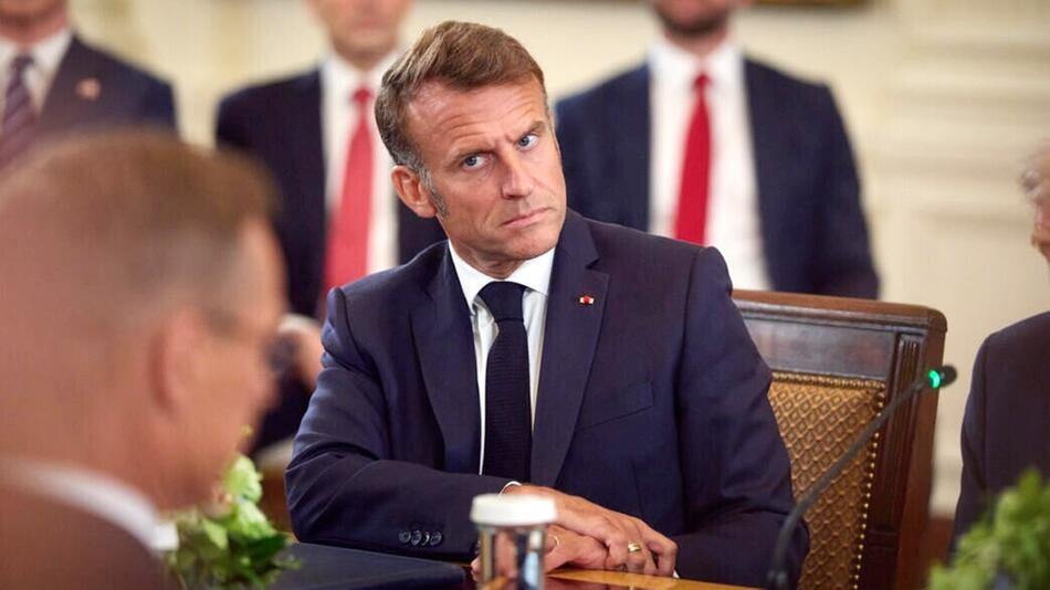 Der französische Präsident Emmanuel Macron in Washington