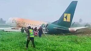 Über Landebahn hinausgeschossen: Flugzeug legte Bruchlandung in Nigeria hin