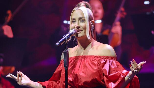 Sarah Connor an einem Weihnachtskonzert im Jahr 2022 in Berlin.