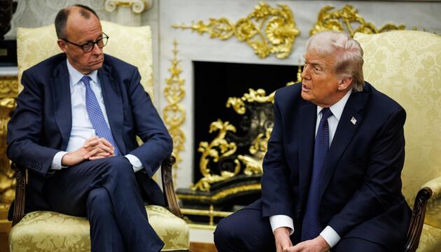 US-Präsident Trump empfängt Bundeskanzler Merz